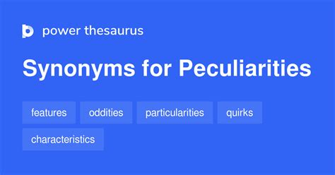 PECULIARITY Synonyms: 86 Similar and Opposite Words.